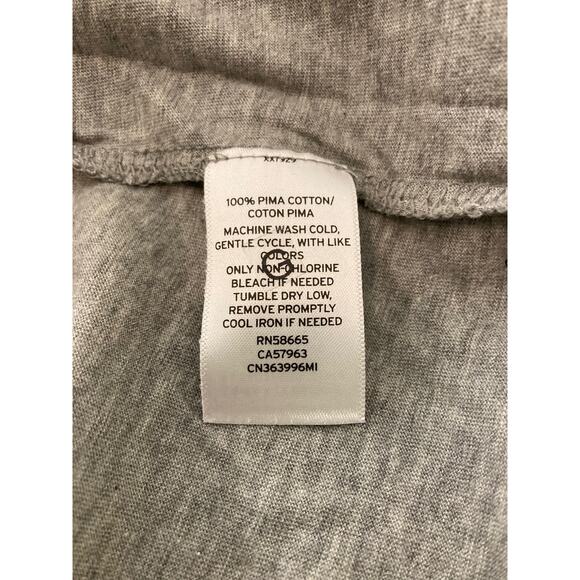 Caslon Lightweight Scoop Neck Cotton Tee Top XL/Extra Large Grey Heather NWT - Picture 4 of 4